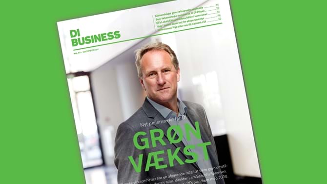 DI Business magasin om grøn vækst som nyt pejlemærke for DI