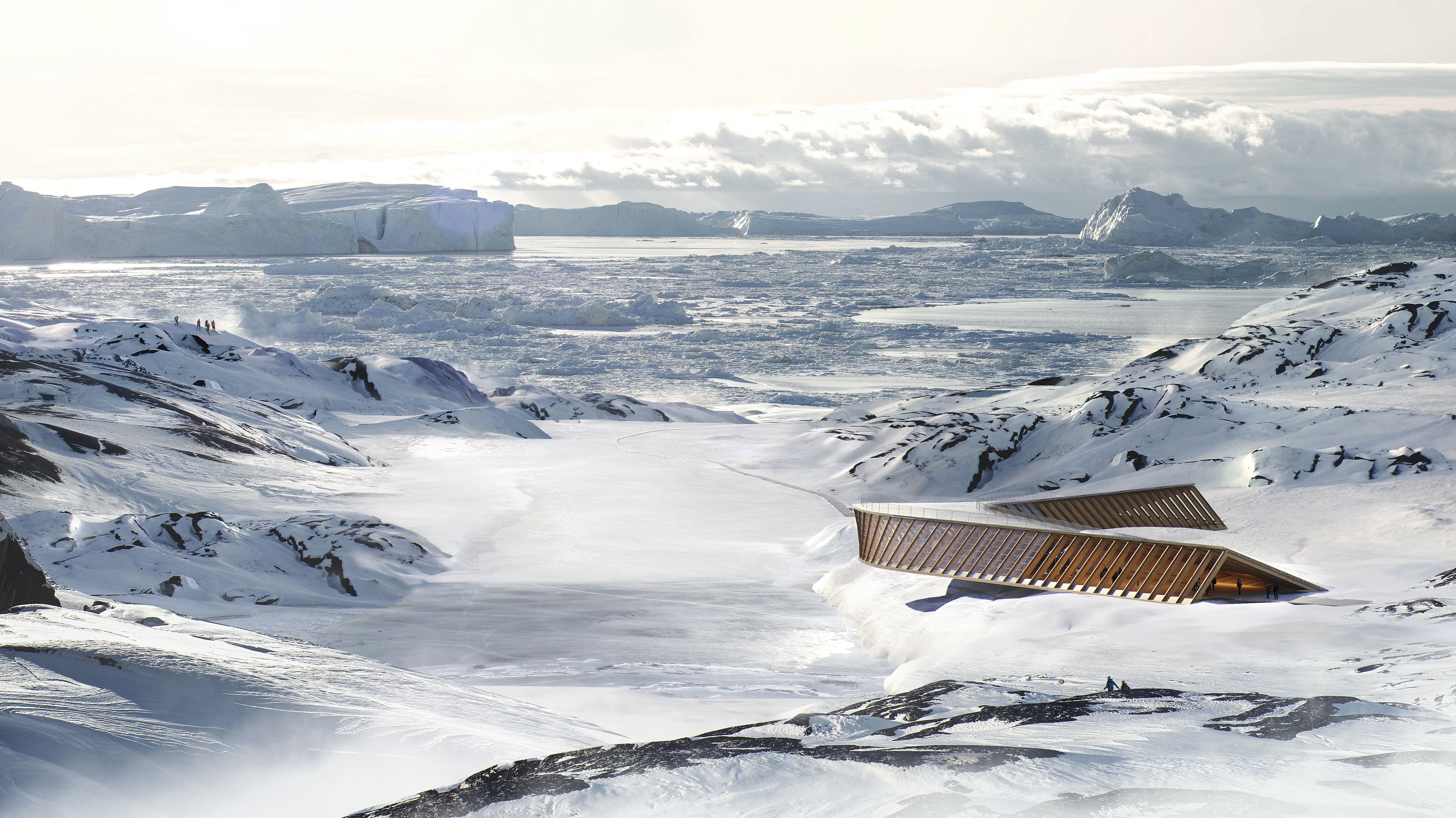Isfjordscenteret i Grønland designet af Dorte Mandrup. 